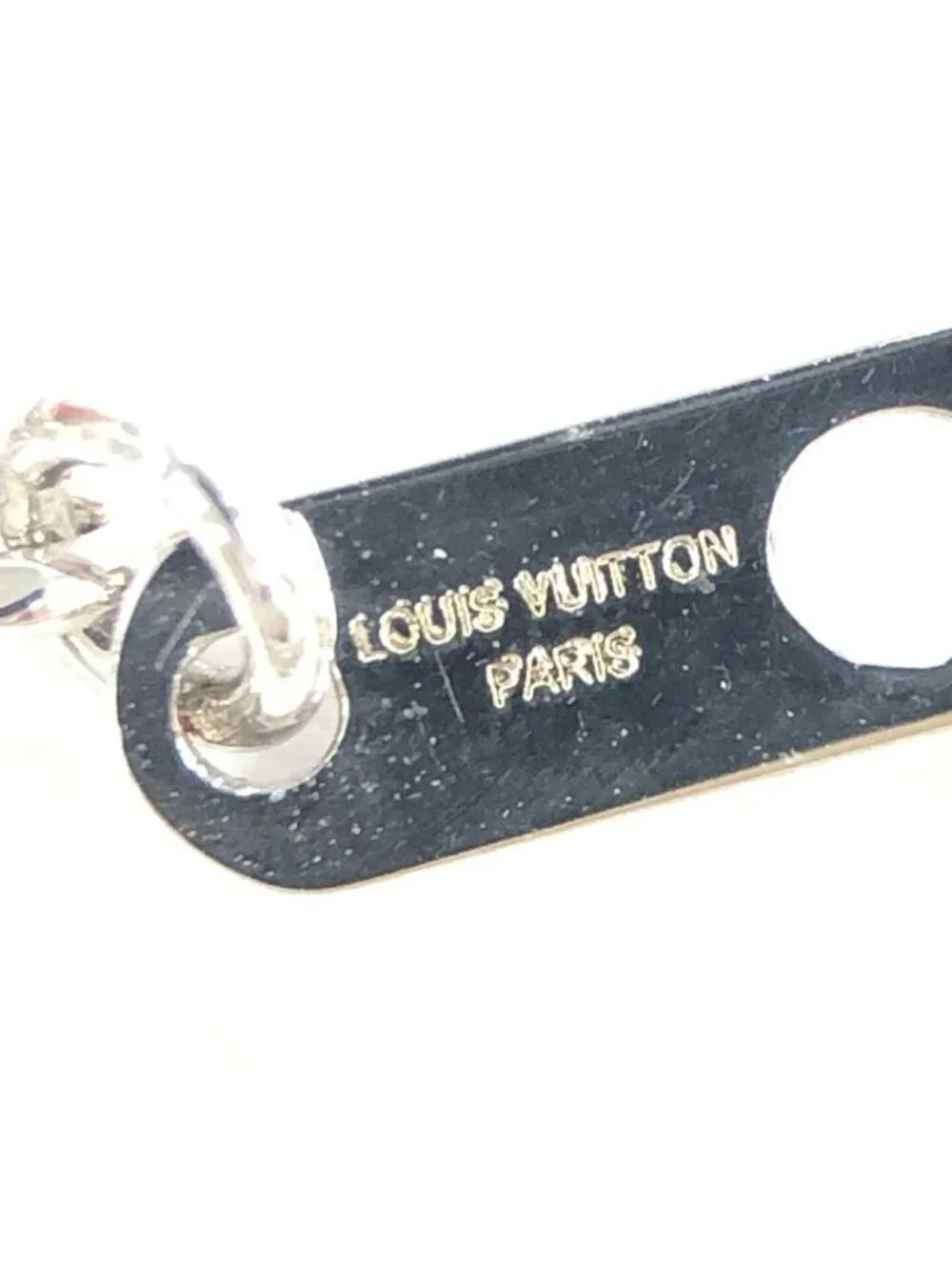 Louis Vuitton Pendant LV Pay Per Plane Silver Metal Rhinestone